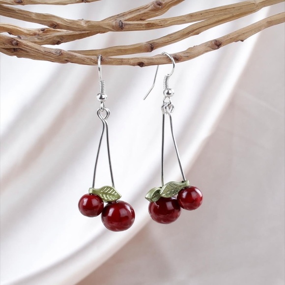 Cherry Earrings - Picture 1 of 3